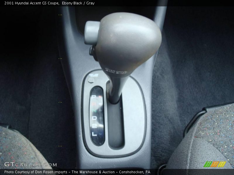 Ebony Black / Gray 2001 Hyundai Accent GS Coupe