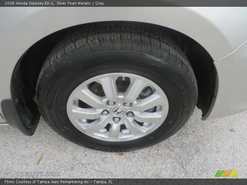 Silver Pearl Metallic / Gray 2008 Honda Odyssey EX-L