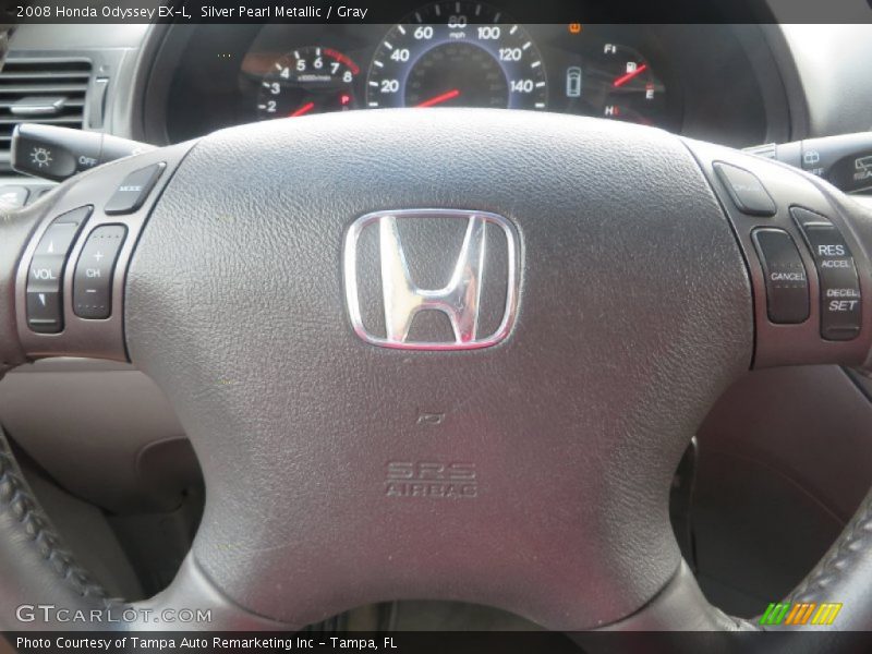 Silver Pearl Metallic / Gray 2008 Honda Odyssey EX-L