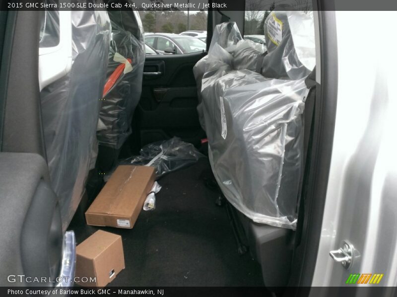 Quicksilver Metallic / Jet Black 2015 GMC Sierra 1500 SLE Double Cab 4x4