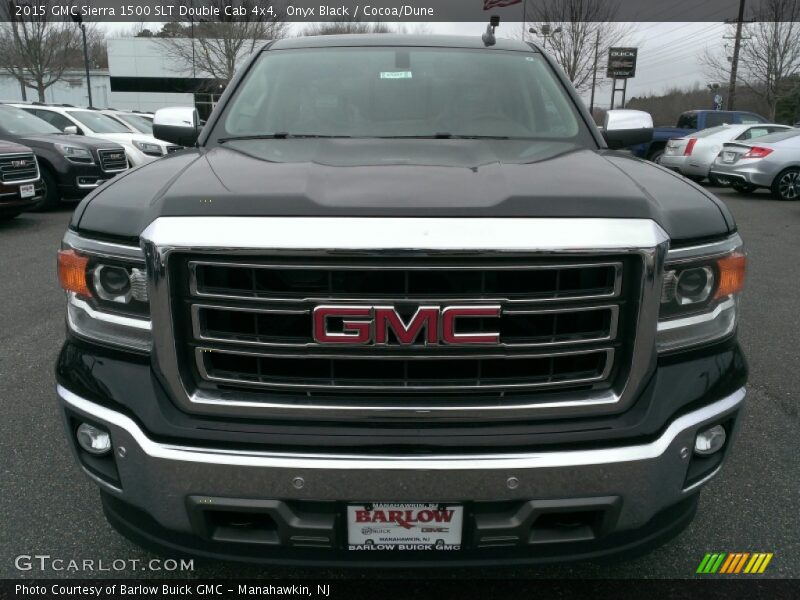 Onyx Black / Cocoa/Dune 2015 GMC Sierra 1500 SLT Double Cab 4x4