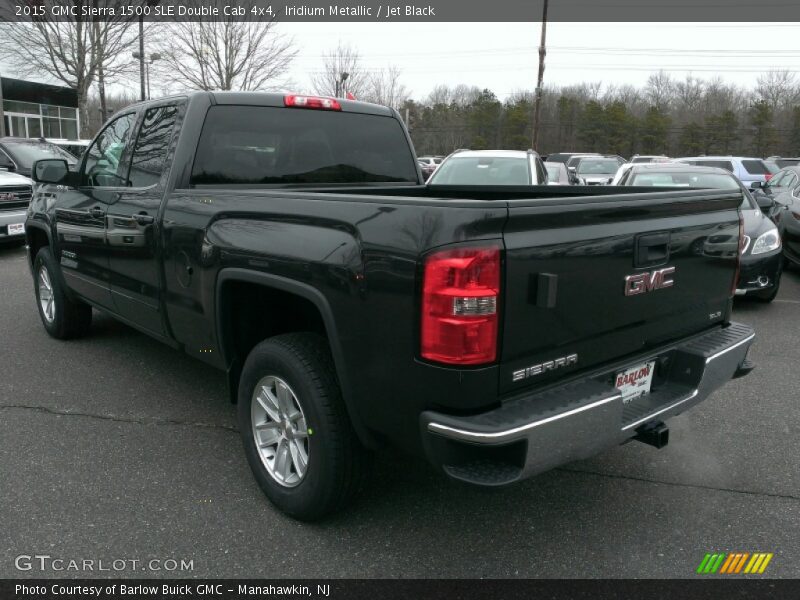 Iridium Metallic / Jet Black 2015 GMC Sierra 1500 SLE Double Cab 4x4
