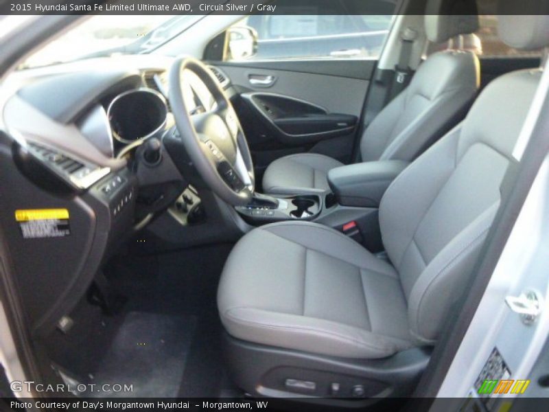 Front Seat of 2015 Santa Fe Limited Ultimate AWD