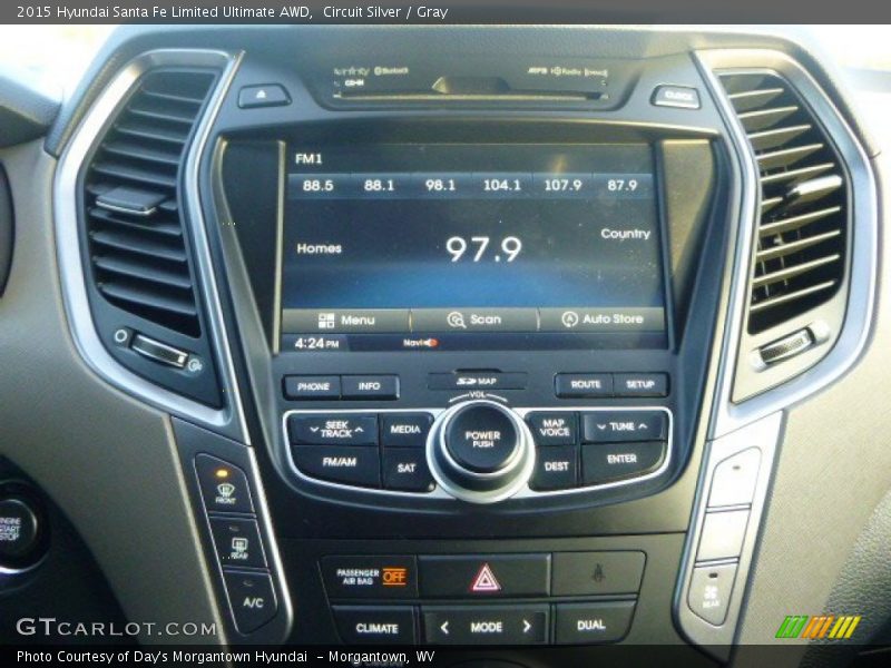 Circuit Silver / Gray 2015 Hyundai Santa Fe Limited Ultimate AWD