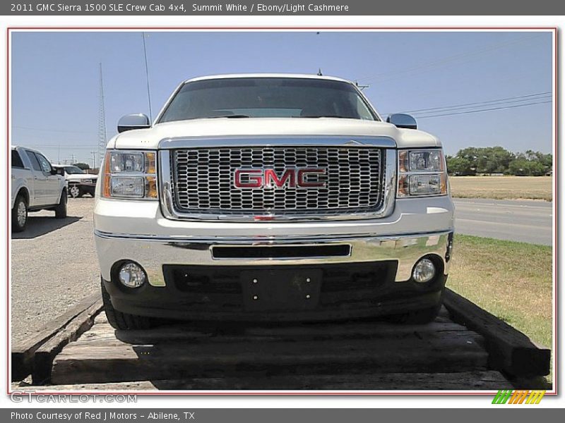 Summit White / Ebony/Light Cashmere 2011 GMC Sierra 1500 SLE Crew Cab 4x4