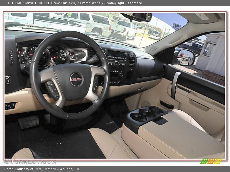 Summit White / Ebony/Light Cashmere 2011 GMC Sierra 1500 SLE Crew Cab 4x4