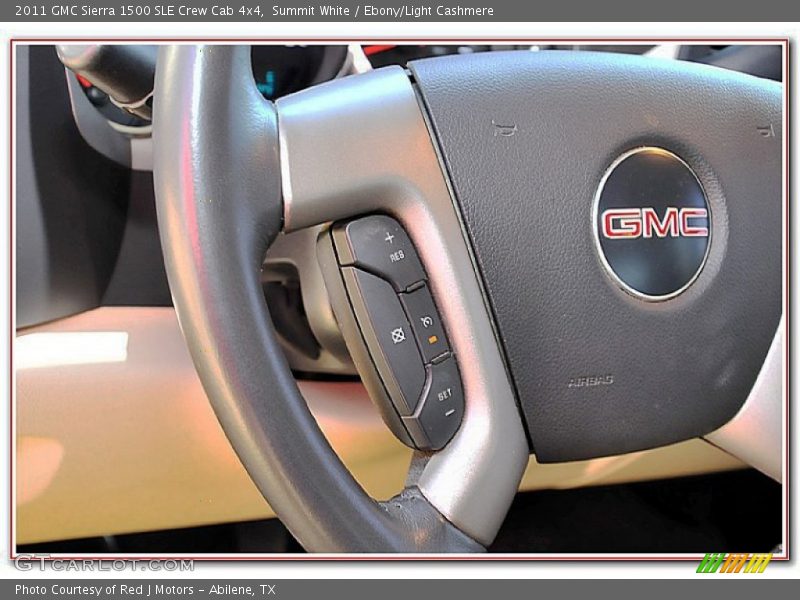 Summit White / Ebony/Light Cashmere 2011 GMC Sierra 1500 SLE Crew Cab 4x4
