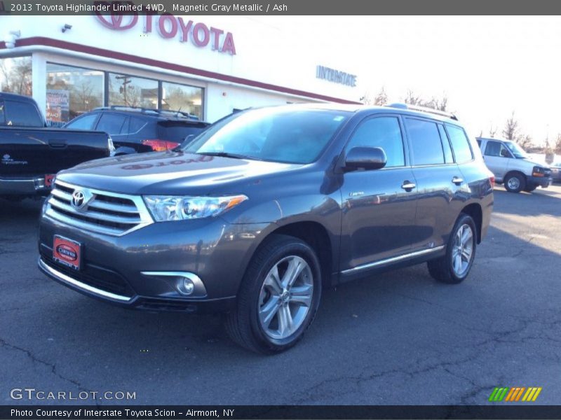 Magnetic Gray Metallic / Ash 2013 Toyota Highlander Limited 4WD