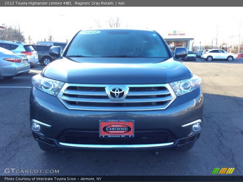 Magnetic Gray Metallic / Ash 2013 Toyota Highlander Limited 4WD