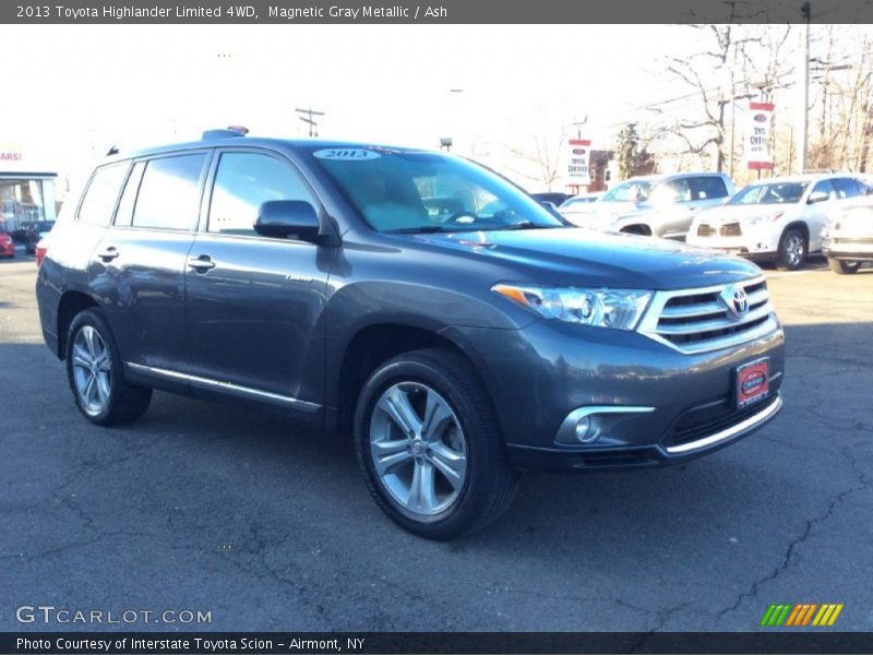 Magnetic Gray Metallic / Ash 2013 Toyota Highlander Limited 4WD