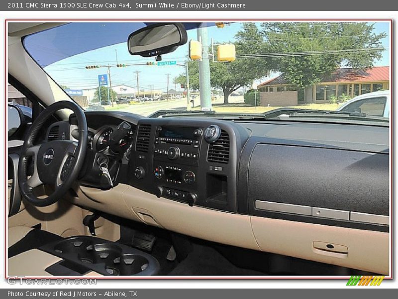 Summit White / Ebony/Light Cashmere 2011 GMC Sierra 1500 SLE Crew Cab 4x4