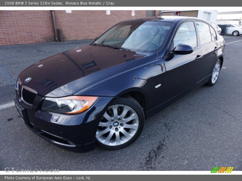 Monaco Blue Metallic / Gray 2008 BMW 3 Series 328xi Sedan
