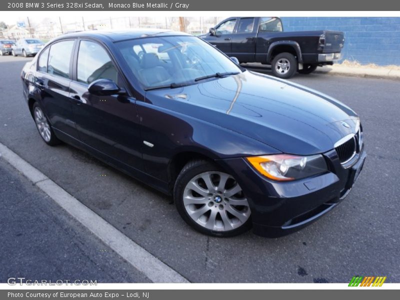Monaco Blue Metallic / Gray 2008 BMW 3 Series 328xi Sedan