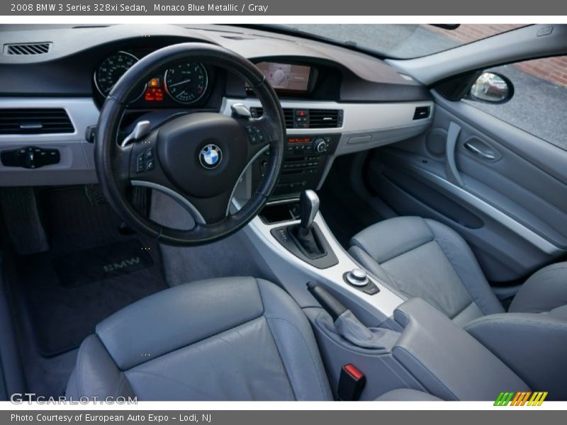 Monaco Blue Metallic / Gray 2008 BMW 3 Series 328xi Sedan