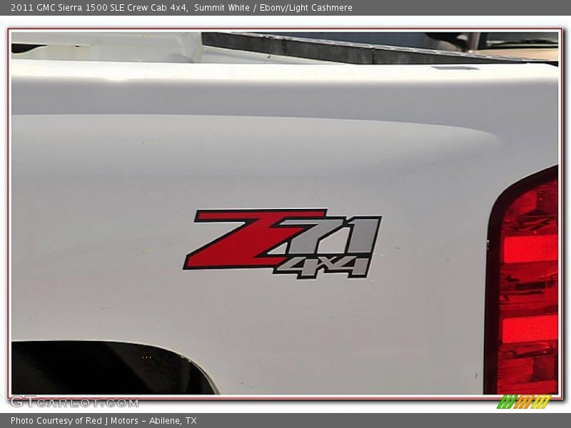Summit White / Ebony/Light Cashmere 2011 GMC Sierra 1500 SLE Crew Cab 4x4