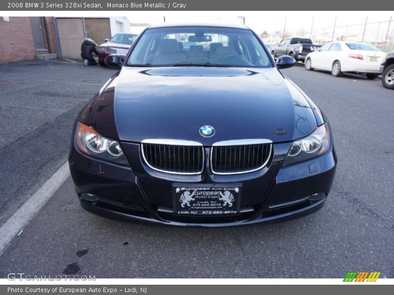 Monaco Blue Metallic / Gray 2008 BMW 3 Series 328xi Sedan