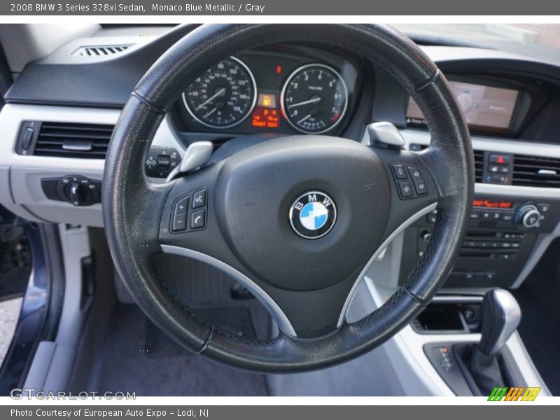 Monaco Blue Metallic / Gray 2008 BMW 3 Series 328xi Sedan