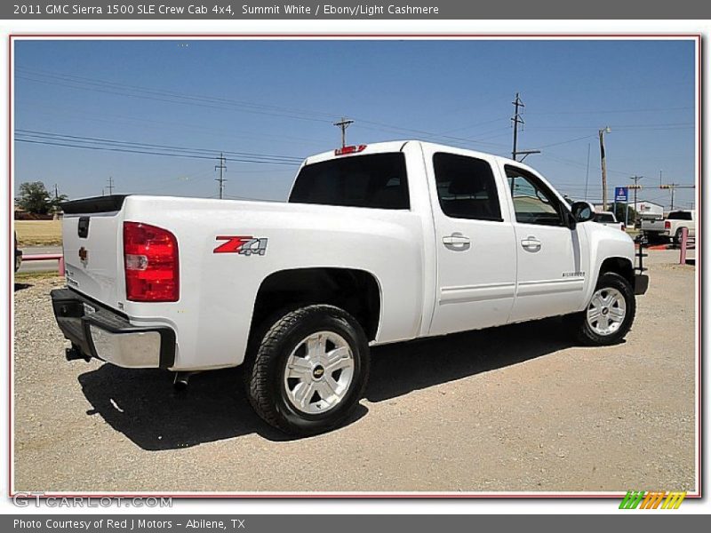 Summit White / Ebony/Light Cashmere 2011 GMC Sierra 1500 SLE Crew Cab 4x4