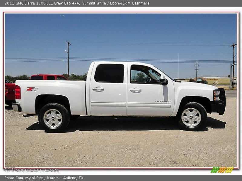 Summit White / Ebony/Light Cashmere 2011 GMC Sierra 1500 SLE Crew Cab 4x4