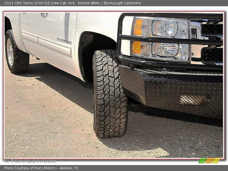Summit White / Ebony/Light Cashmere 2011 GMC Sierra 1500 SLE Crew Cab 4x4