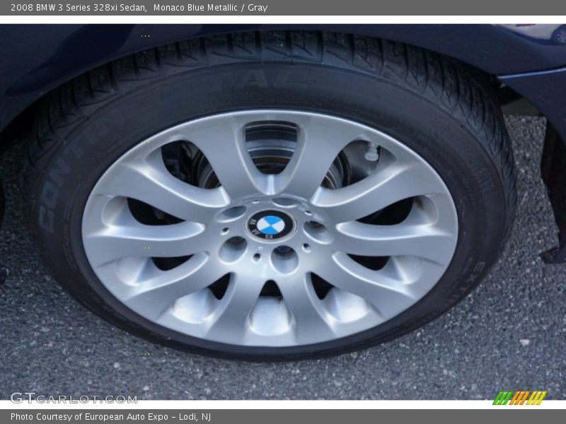 Monaco Blue Metallic / Gray 2008 BMW 3 Series 328xi Sedan