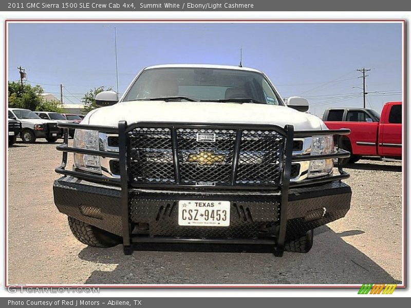 Summit White / Ebony/Light Cashmere 2011 GMC Sierra 1500 SLE Crew Cab 4x4