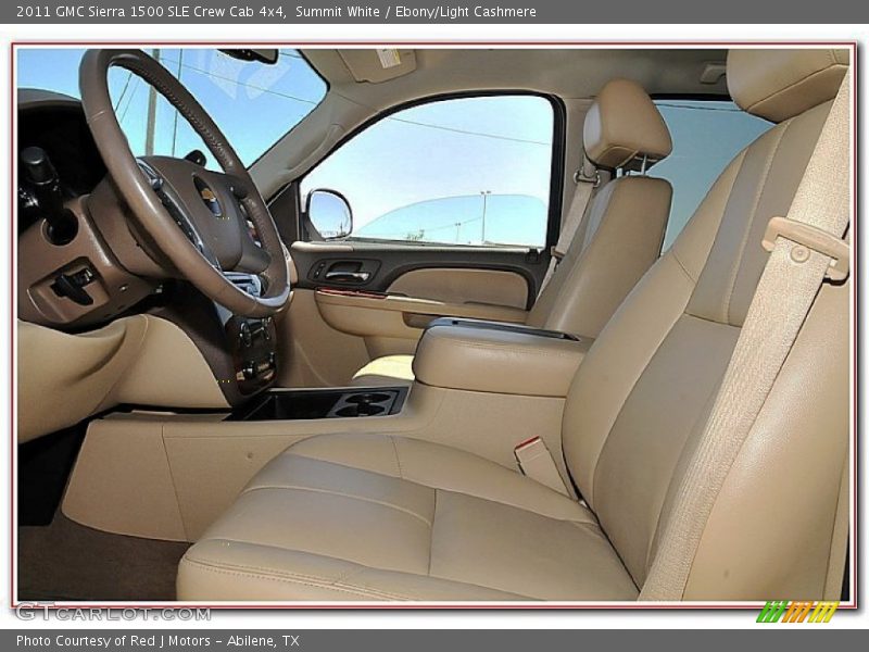 Summit White / Ebony/Light Cashmere 2011 GMC Sierra 1500 SLE Crew Cab 4x4