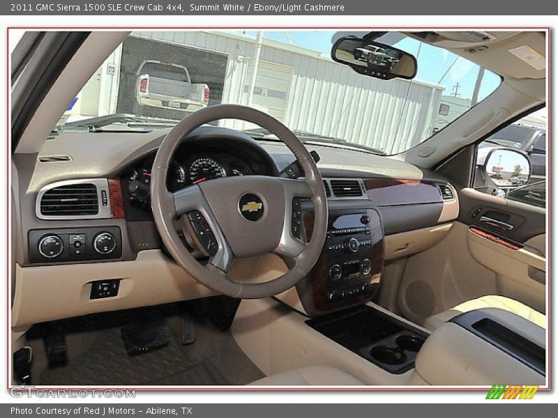 Summit White / Ebony/Light Cashmere 2011 GMC Sierra 1500 SLE Crew Cab 4x4