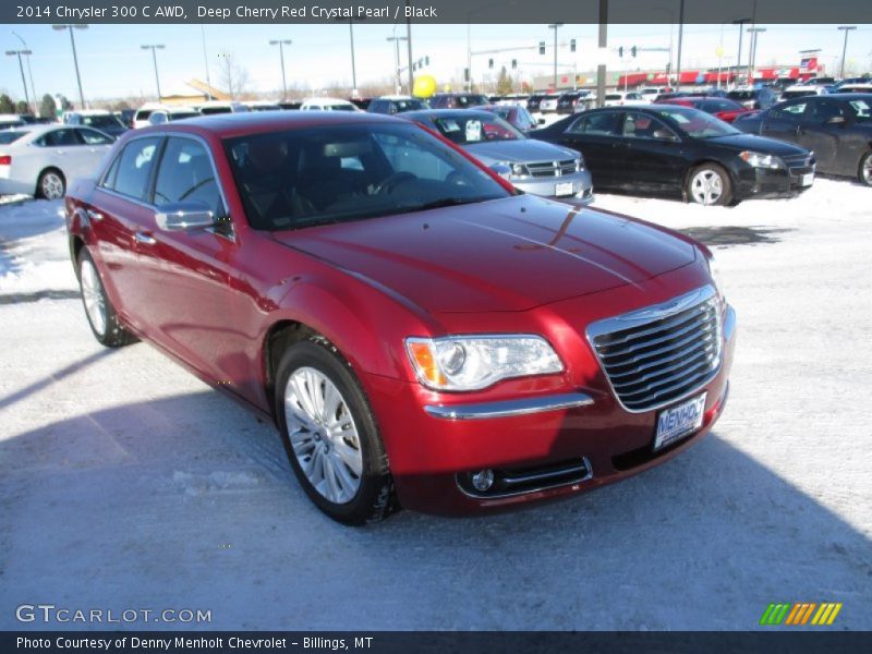 Deep Cherry Red Crystal Pearl / Black 2014 Chrysler 300 C AWD