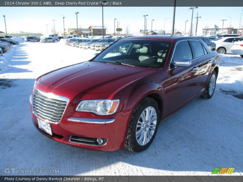 Deep Cherry Red Crystal Pearl / Black 2014 Chrysler 300 C AWD