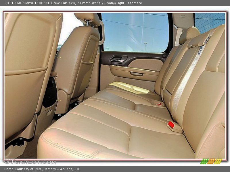 Summit White / Ebony/Light Cashmere 2011 GMC Sierra 1500 SLE Crew Cab 4x4