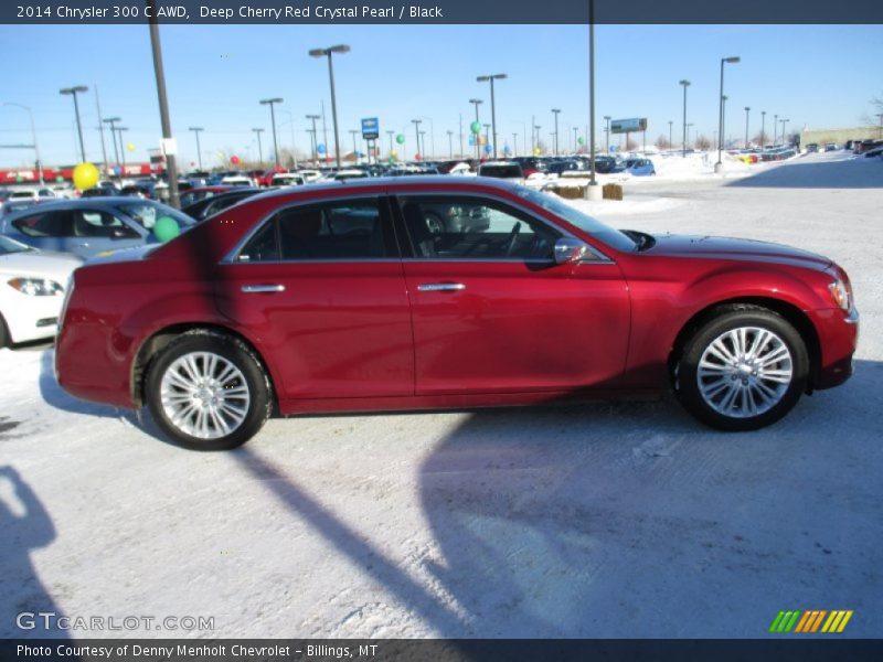 Deep Cherry Red Crystal Pearl / Black 2014 Chrysler 300 C AWD