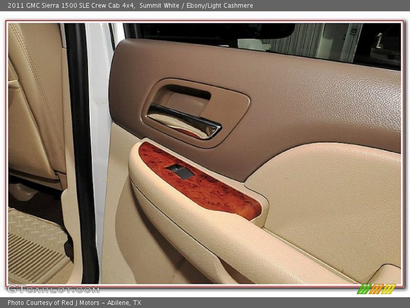 Summit White / Ebony/Light Cashmere 2011 GMC Sierra 1500 SLE Crew Cab 4x4
