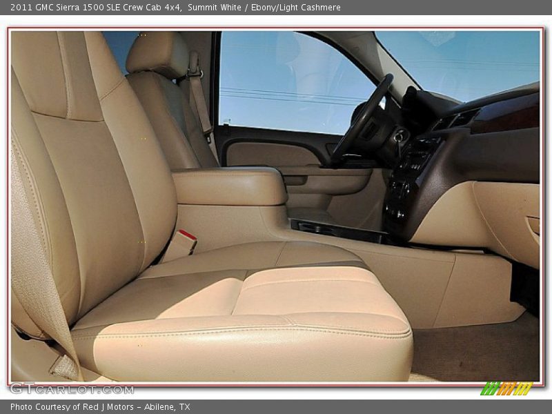 Summit White / Ebony/Light Cashmere 2011 GMC Sierra 1500 SLE Crew Cab 4x4