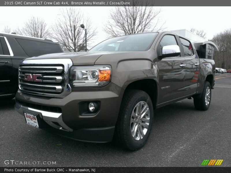 Bronze Alloy Metallic / Cocoa/Dune 2015 GMC Canyon SLT Crew Cab 4x4