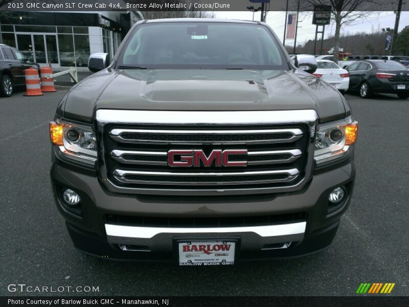 Bronze Alloy Metallic / Cocoa/Dune 2015 GMC Canyon SLT Crew Cab 4x4