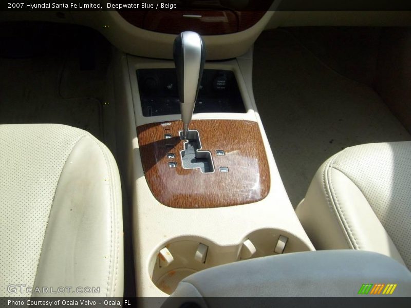 Deepwater Blue / Beige 2007 Hyundai Santa Fe Limited