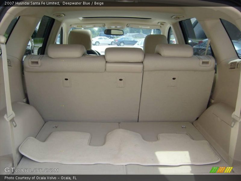 Deepwater Blue / Beige 2007 Hyundai Santa Fe Limited