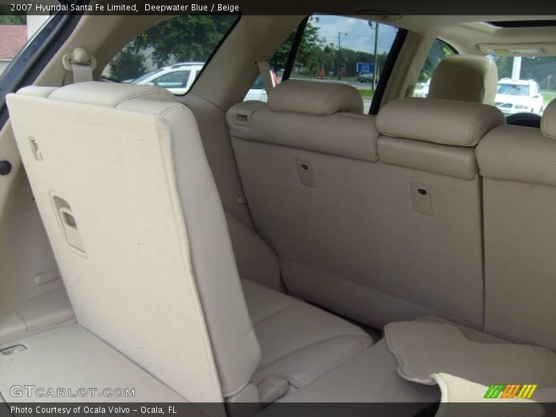 Deepwater Blue / Beige 2007 Hyundai Santa Fe Limited