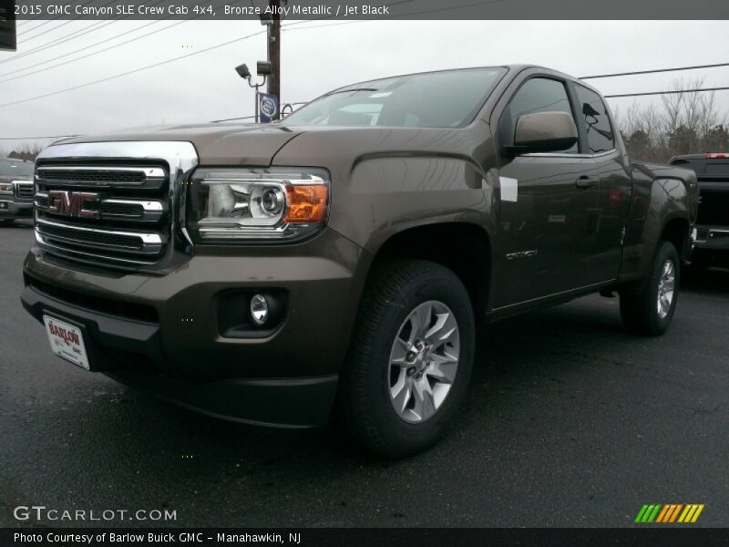 Bronze Alloy Metallic / Jet Black 2015 GMC Canyon SLE Crew Cab 4x4
