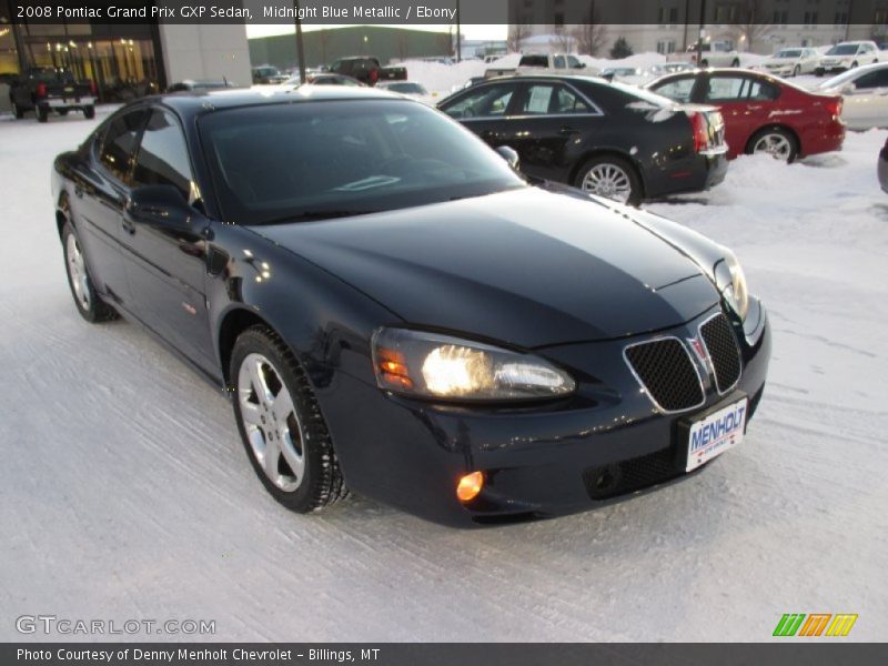 Midnight Blue Metallic / Ebony 2008 Pontiac Grand Prix GXP Sedan