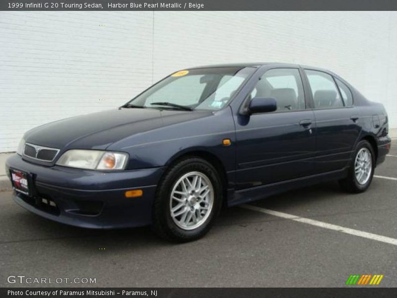 Harbor Blue Pearl Metallic / Beige 1999 Infiniti G 20 Touring Sedan