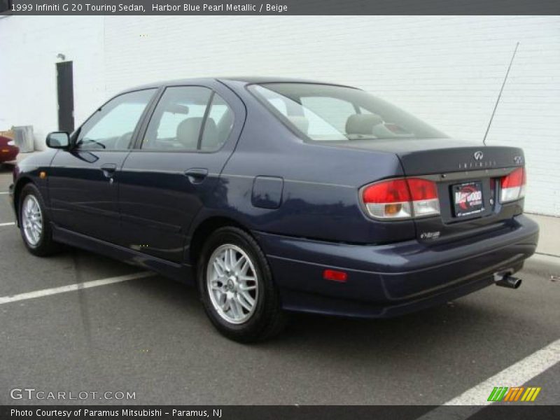 Harbor Blue Pearl Metallic / Beige 1999 Infiniti G 20 Touring Sedan