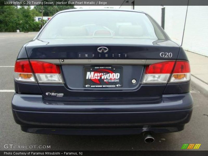 Harbor Blue Pearl Metallic / Beige 1999 Infiniti G 20 Touring Sedan