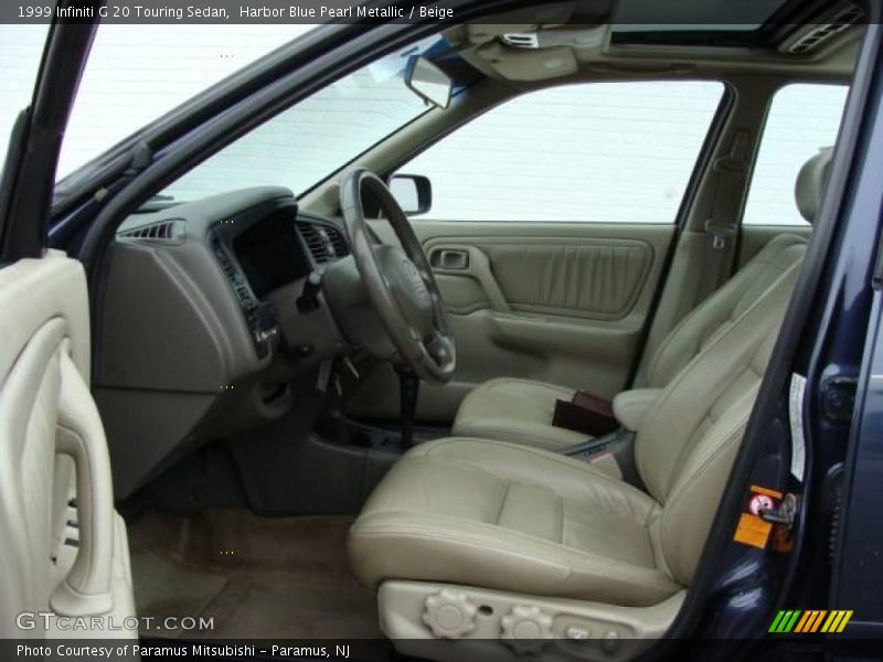 Harbor Blue Pearl Metallic / Beige 1999 Infiniti G 20 Touring Sedan