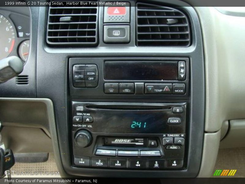 Harbor Blue Pearl Metallic / Beige 1999 Infiniti G 20 Touring Sedan