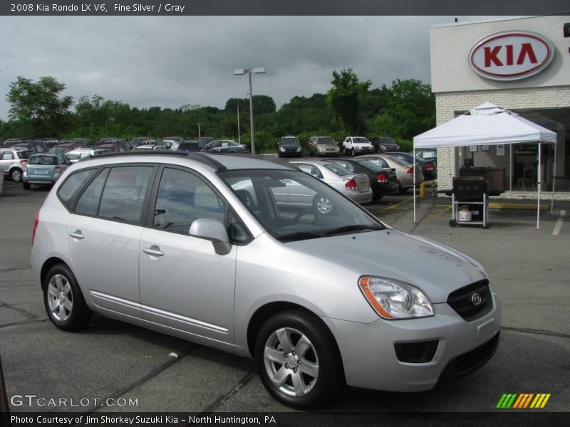 Fine Silver / Gray 2008 Kia Rondo LX V6