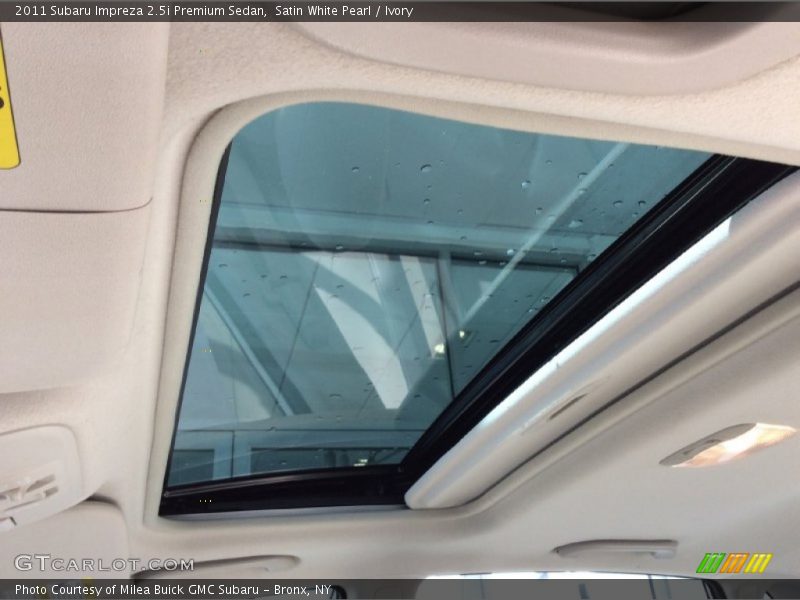 Satin White Pearl / Ivory 2011 Subaru Impreza 2.5i Premium Sedan
