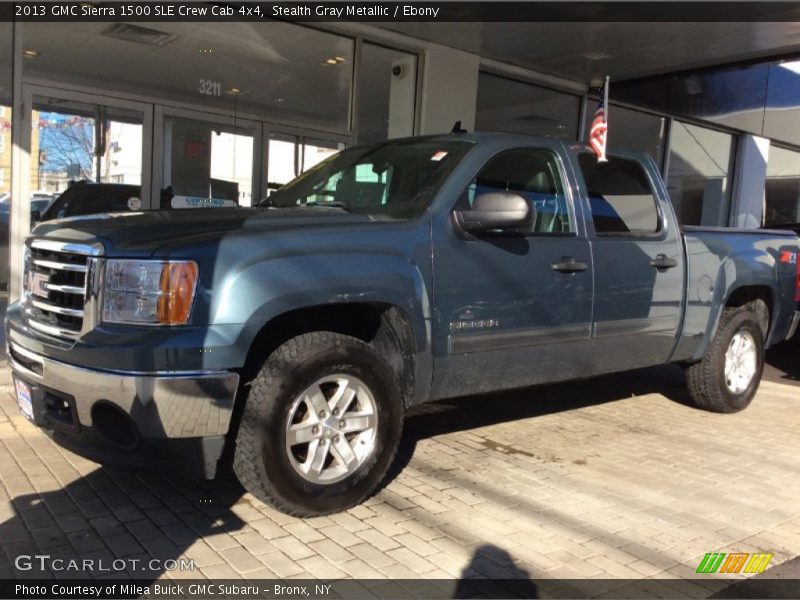 Stealth Gray Metallic / Ebony 2013 GMC Sierra 1500 SLE Crew Cab 4x4
