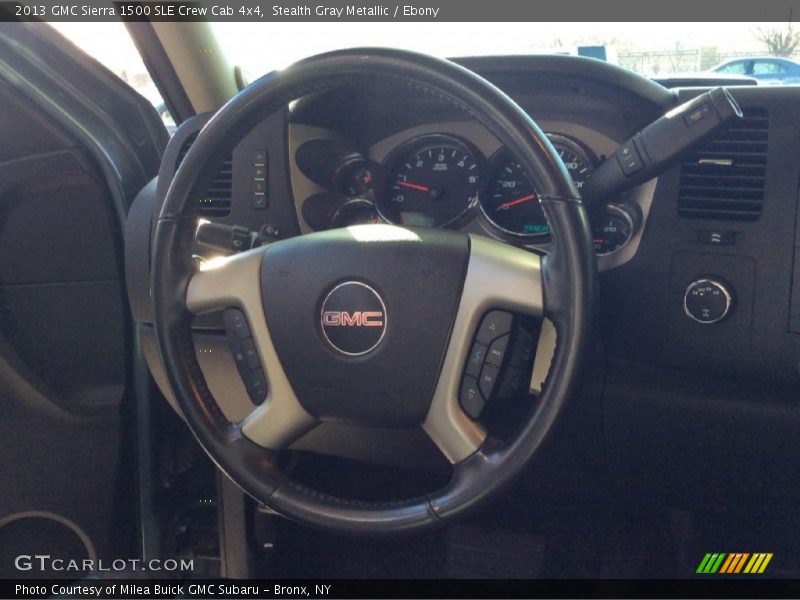 Stealth Gray Metallic / Ebony 2013 GMC Sierra 1500 SLE Crew Cab 4x4